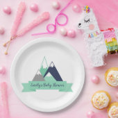 Assiettes En Carton Plaques à papier de baby shower orienté de (Fête)