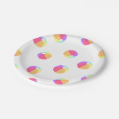 Assiettes En Carton Plaques à papier de ballon de plage (Angle)