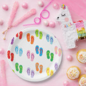 Assiettes En Carton Plaques à papier "de bascules électroniques" (Fête)