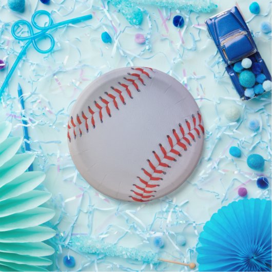 Assiettes En Carton Plaques à papier de base-ball (Fête)