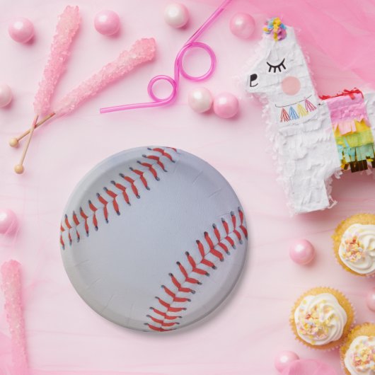 Assiettes En Carton Plaques à papier de base-ball (Fête)