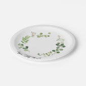 Assiettes En Carton Plaques à papier de bébé de verdure de partie (Angle)