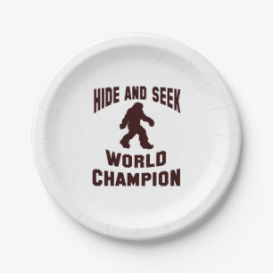 Assiettes En Carton Plaques à papier de Bigfoot de champion du monde