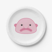 Assiettes En Carton Plaques à papier de Blobfish (Devant)