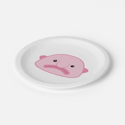 Assiettes En Carton Plaques à papier de Blobfish (Angle)