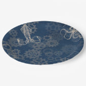 Assiettes En Carton Plaques à papier de calmar de Steampunk (Angle)