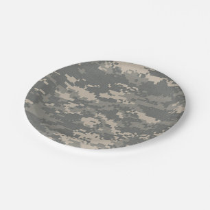 Assiettes En Carton Plaques à papier de camouflage d'ACU Digital Camo