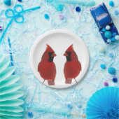 Assiettes En Carton Plaques à papier de cardinaux (Fête)