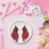 Assiettes En Carton Plaques à papier de cardinaux (Fête)