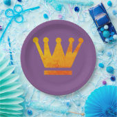 Assiettes En Carton Plaques à papier de couronne (Fête)