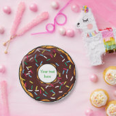 Assiettes En Carton Plaques à papier de désert drôle de beignet (Fête)