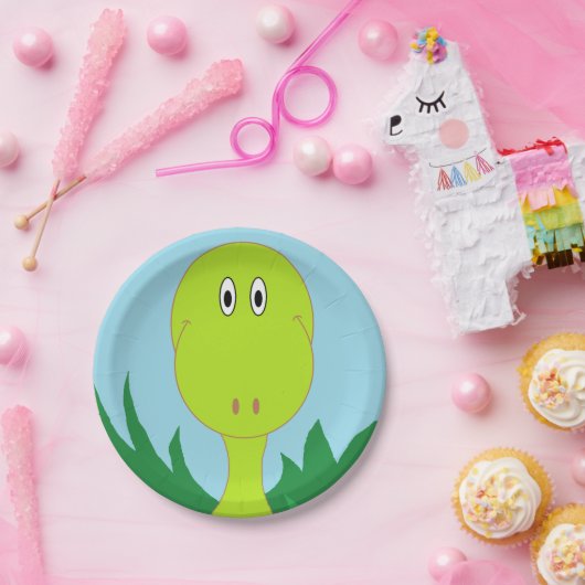 Assiettes En Carton Plaques à papier de "dinosaure" (Fête)