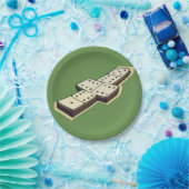 Assiettes En Carton Plaques à papier de domino (Fête)