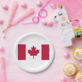 Assiettes En Carton Plaques à papier de drapeau canadien (Fête)
