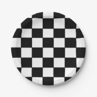 Plaques à papier "de drapeau Checkered"