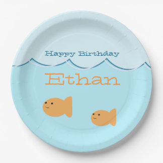 Assiettes En Carton Plaques à papier de fête d'anniversaire de poisson