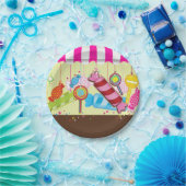 Assiettes En Carton Plaques à papier de fête d'anniversaire de terre (Fête)