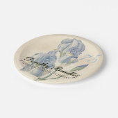 Assiettes En Carton Plaques à papier de fête d'anniversaire d'iris de (Angle)