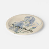 Assiettes En Carton Plaques à papier de fête d'anniversaire d'iris de (Angle)