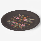 ASSIETTES EN CARTON PLAQUES À PAPIER DE FEUILLAGE D'AUTOMNE (Angle)