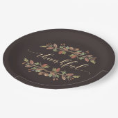 ASSIETTES EN CARTON PLAQUES À PAPIER DE FEUILLAGE D'AUTOMNE (Angle)