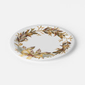 Assiettes En Carton Plaques à papier de guirlande rustique de (Angle)