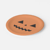 Assiettes En Carton Plaques à papier de Jack O'Lantern (Angle)