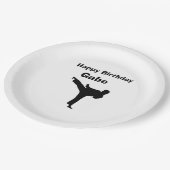 Assiettes En Carton Plaques à papier de "karaté" (Angle)