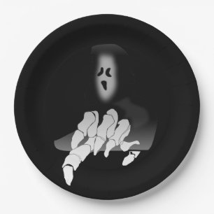 Assiettes En Carton Plaques à papier de la mort de faucheuse