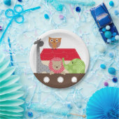 Assiettes En Carton Plaques à papier de l'arche de Noé - 7 pouces (Fête)