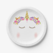 Plaques à papier de licorne