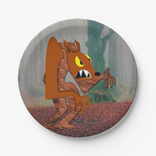 Assiettes En Carton Plaques à papier de loup-garou