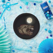 Assiettes En Carton Plaques à papier de loup-garou (Fête)