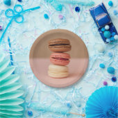 Assiettes En Carton Plaques à papier de macarons/Macarons (Fête)