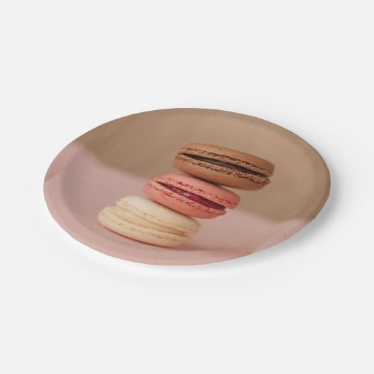 Assiettes En Carton Plaques à papier de macarons/Macarons (Angle)