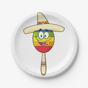 Assiettes En Carton Plaques à papier de maraca mexicain