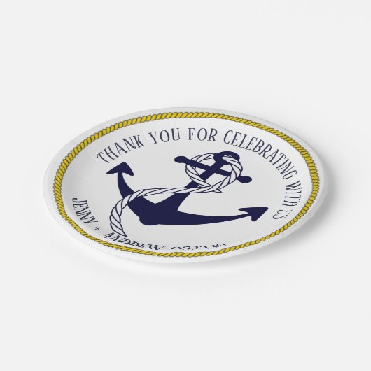 Assiettes En Carton Plaques à papier de mariage fait sur commande (Angle)