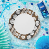 Assiettes En Carton Plaques à papier de Masi Luau des Fidji (Fête)