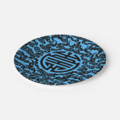 Assiettes En Carton Plaques à papier de motif chinois (Angle)