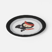 Assiettes En Carton Plaques à papier de Ninja (Angle)