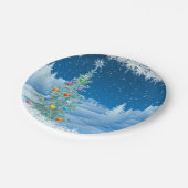 Assiettes En Carton Plaques à papier de Noël magnifique (Angle)