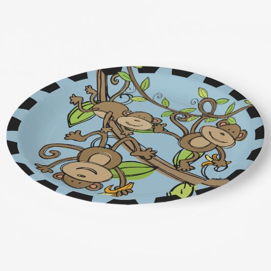 Assiettes En Carton Plaques à papier de oscillation d'anniversaire de (Angle)