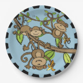 Assiettes En Carton Plaques à papier de oscillation d'anniversaire de (Devant)