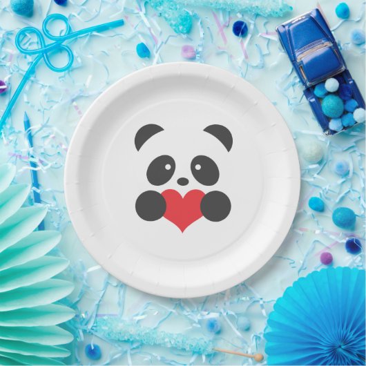 Assiettes En Carton Plaques à papier de panda (Fête)