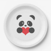 Assiettes En Carton Plaques à papier de panda (Devant)