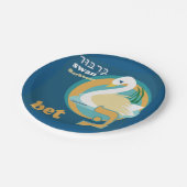 Assiettes En Carton Plaques à papier de partie d'alphabet hébreu (Angle)