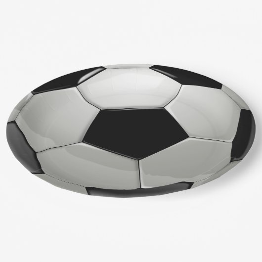 Assiettes En Carton Plaques à papier de partie de ballon de football (Angle)