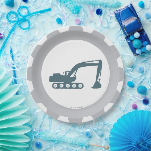 Assiettes En Carton Plaques à papier de partie de construction (Fête)