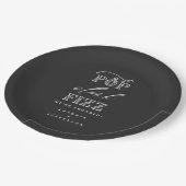 Assiettes En Carton Plaques à papier de partie de fiançailles de (Angle)