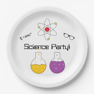 Assiettes En Carton Plaques à papier "de partie de la Science"